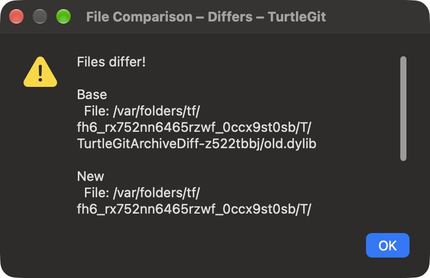 Binary comparison in Dark Aqua