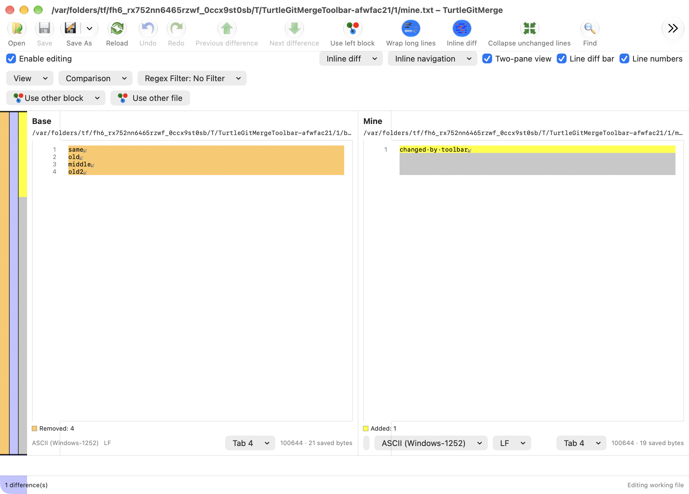 Compare with native toolbar in light mode