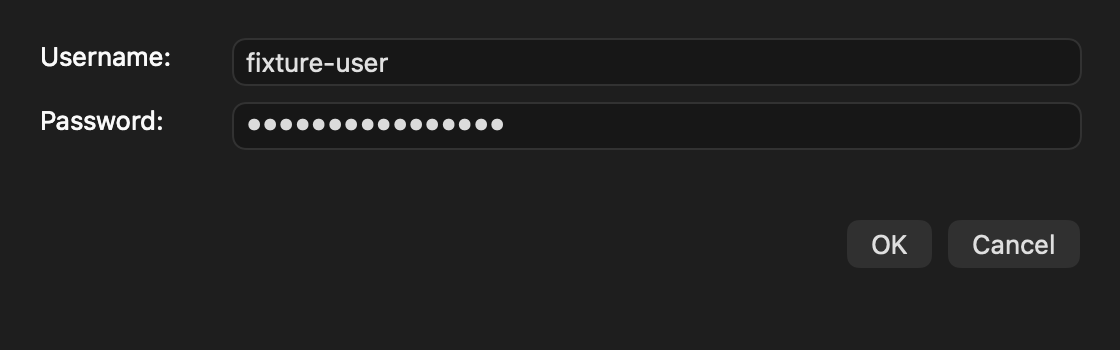 Git credentials, dark