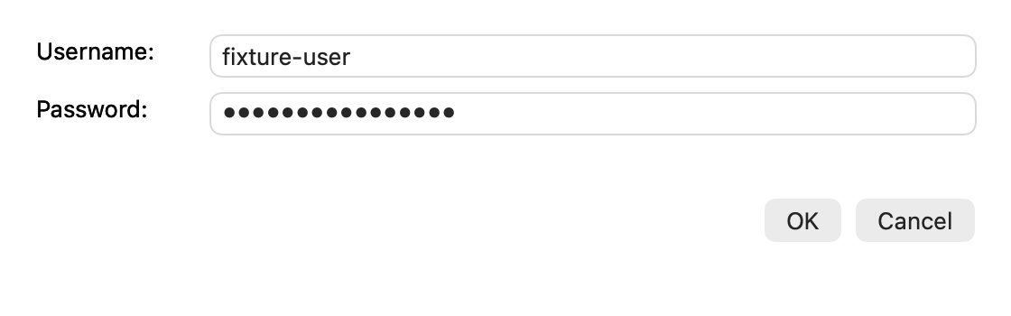 Git credentials, light