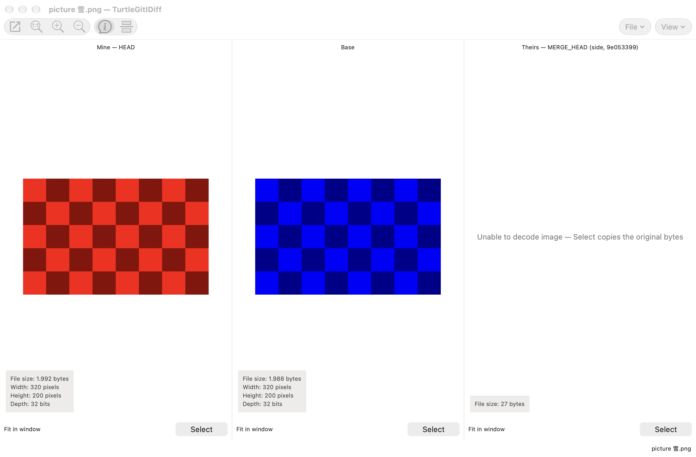 Image conflict with an undecodable incoming side, light appearance