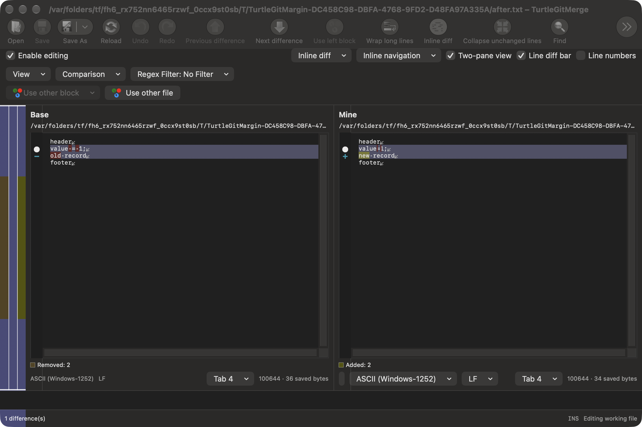 Native merge-margin-compare-dark