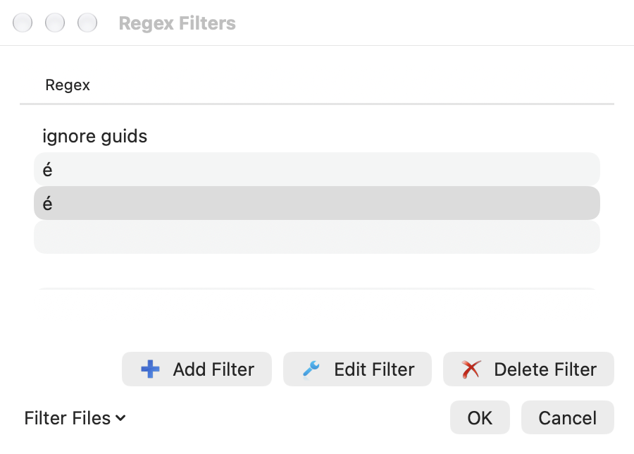 Merge filter library in light appearance