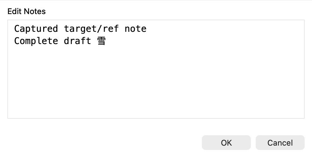 Native Notes editor, light appearance