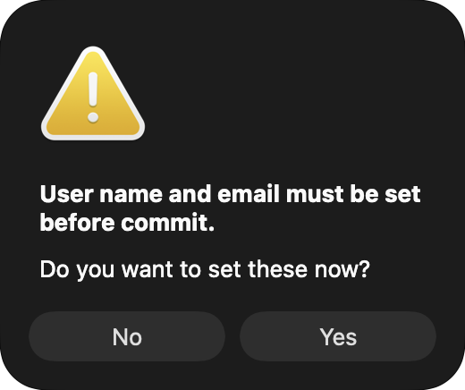 Missing identity question in dark appearance
