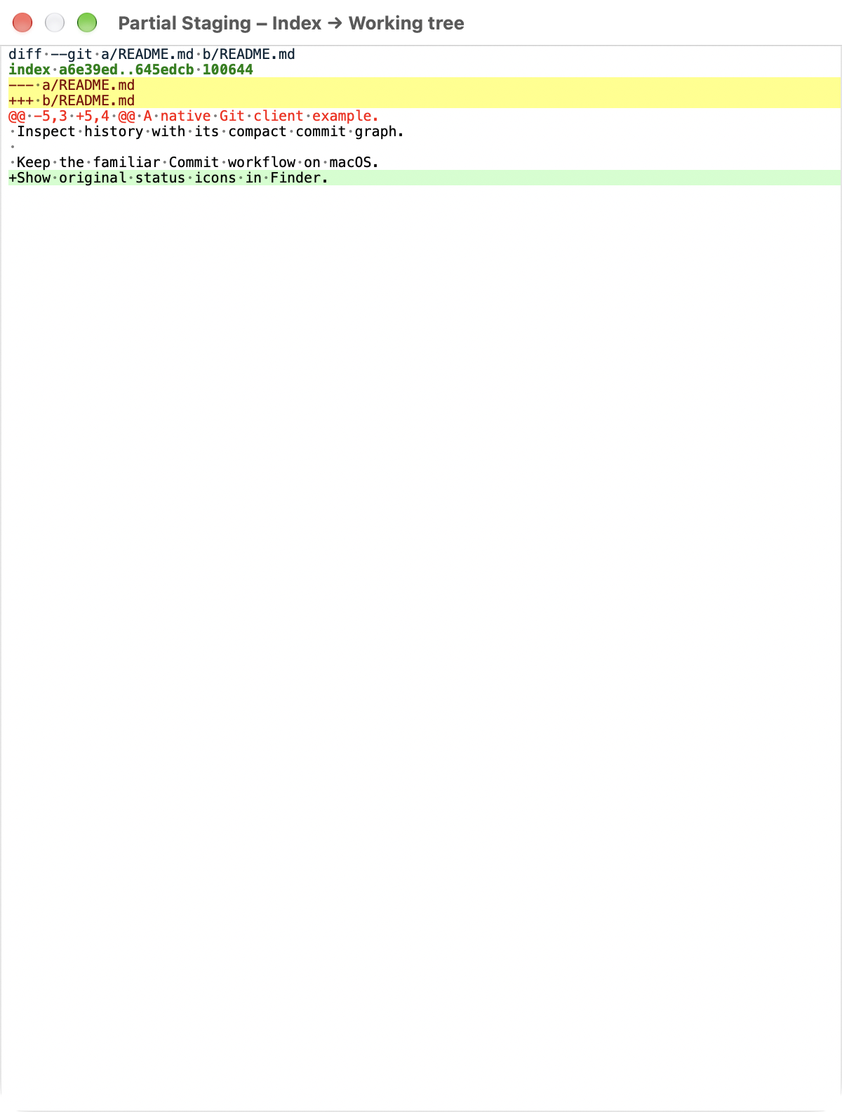 Current light Partial Staging window