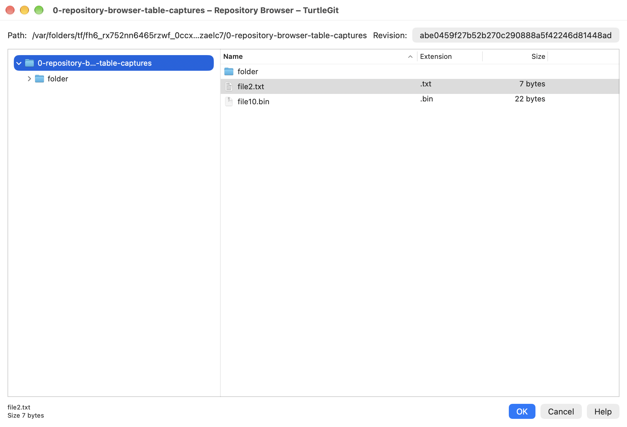 Native Repository Browser folder tree in light mode