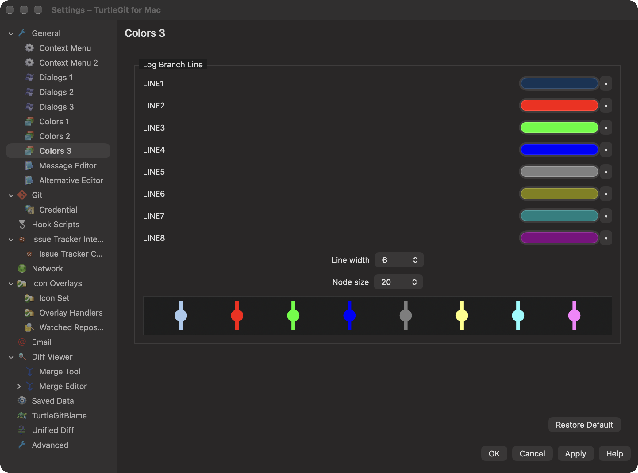 Colors 3 draft preview in dark mode
