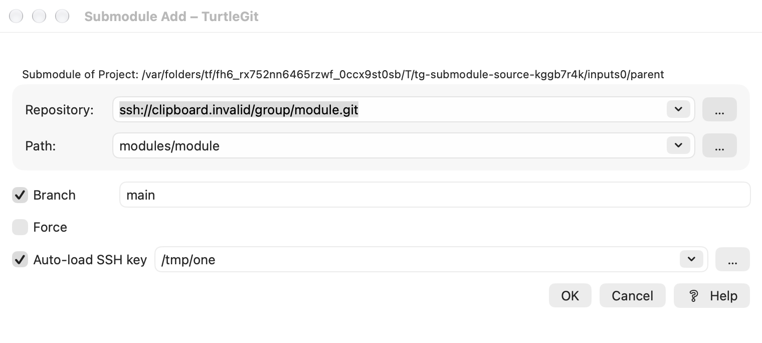 Submodule Add, light
